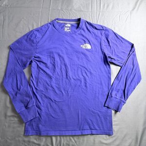 The North Face Mens Blue/Purple Long Sleeve Medium T-Shirt Never Stop Exploring